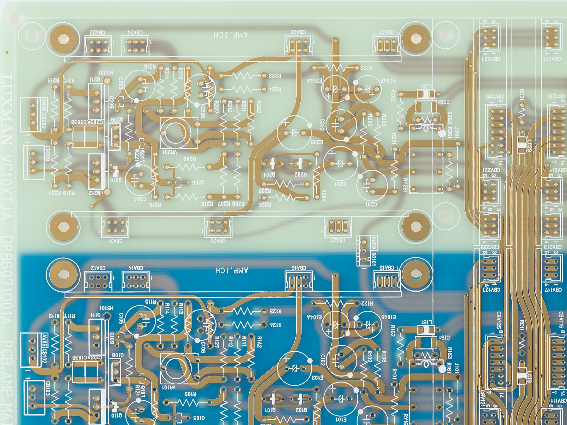 plytka-drukowana-luxman-c10-x plytka drukowana zastosowana w przedwzmacniaczu Luxman C10-X